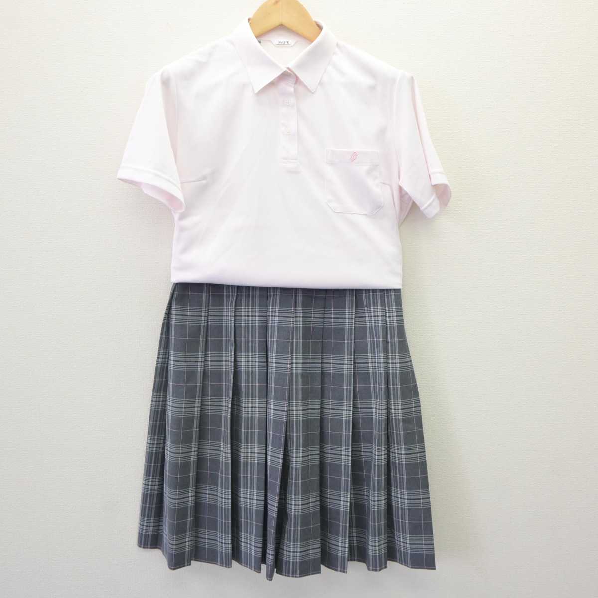 【中古】北海道 札幌創成高等学校 女子制服 2点 (シャツ・スカート) sf064724