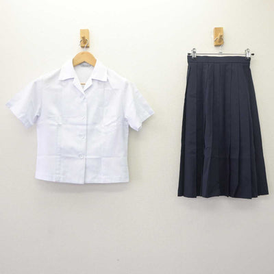 【中古】富山県 富山東高等学校 女子制服 2点 (シャツ・スカート) sf064728