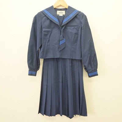 【中古】千葉県 野田市立岩名中学校 女子制服 4点 (セーラー服・スカート) sf064729