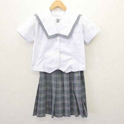 【中古】大阪府 岸和田市立産業高等学校 女子制服 2点 (セーラー服・スカート) sf064737