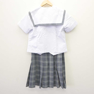 【中古】大阪府 岸和田市立産業高等学校 女子制服 2点 (セーラー服・スカート) sf064737