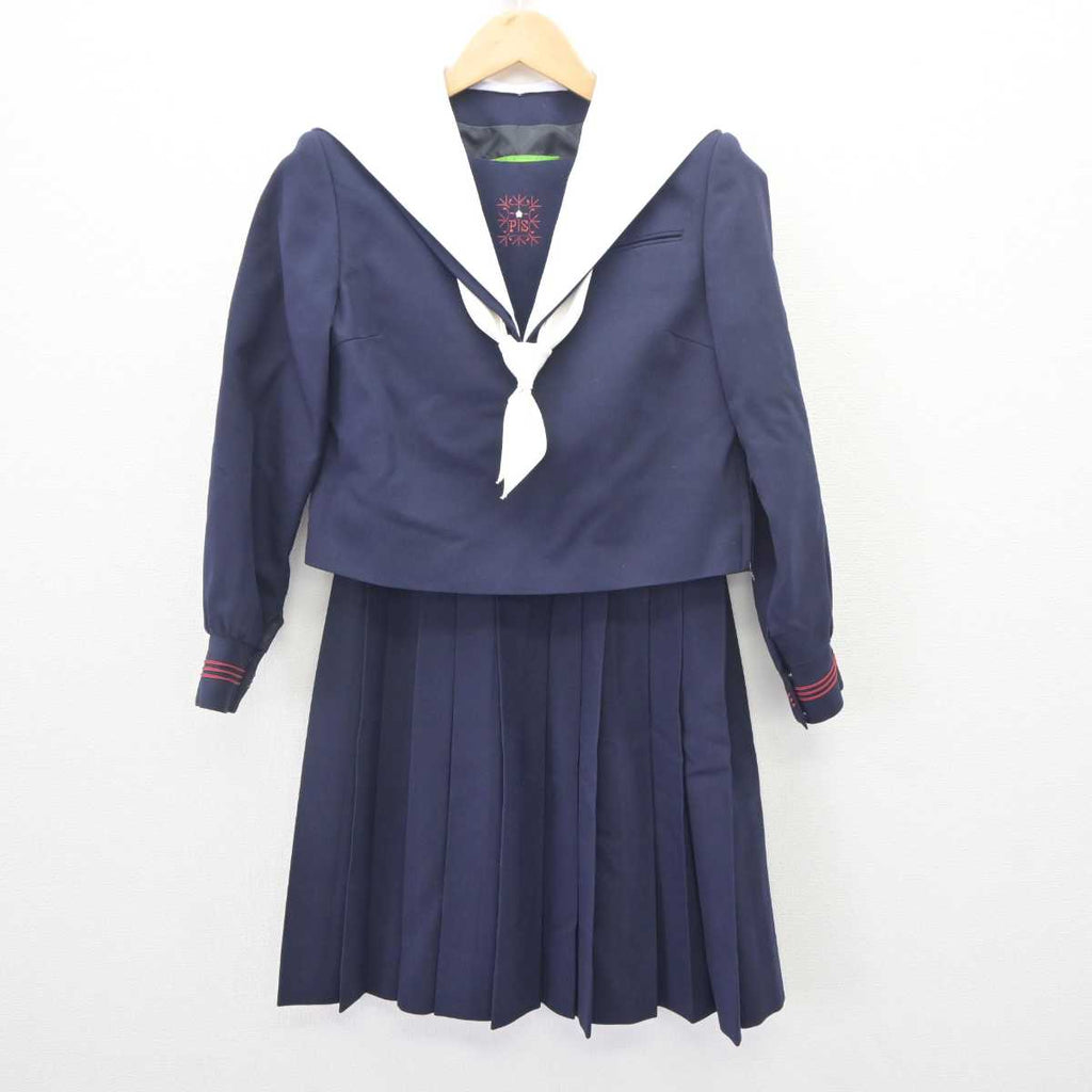 中古】大阪府 プール学院中学校・高等学校 女子制服 3点 (セーラー服・スカート) sf064740 | 中古制服通販パレイド