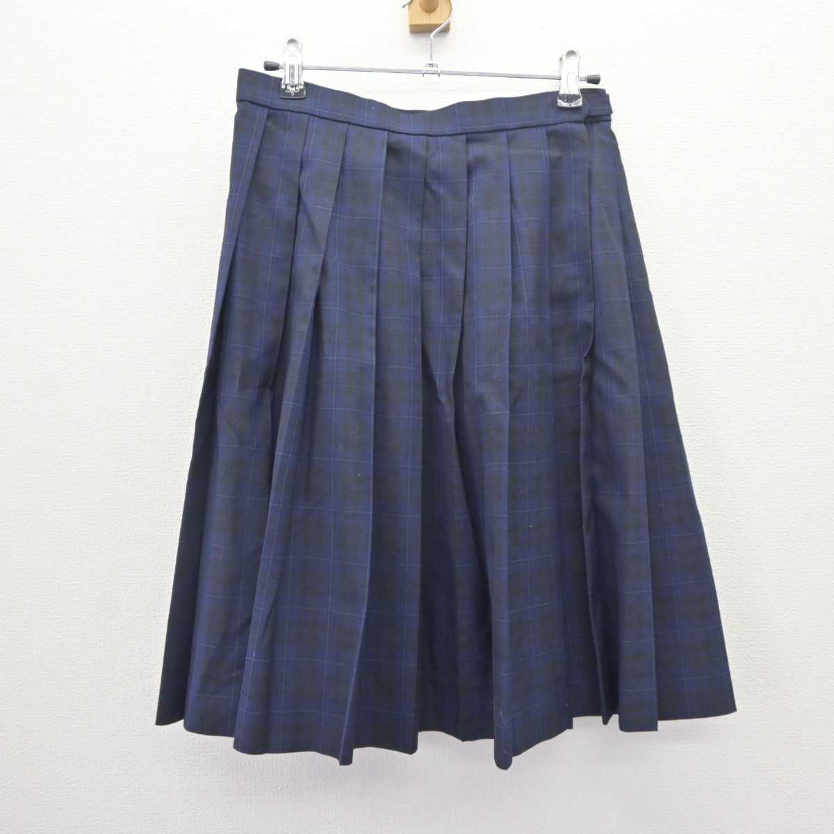 【中古】千葉県 幕張総合高等学校 女子制服 2点 (ベスト・スカート) sf064803