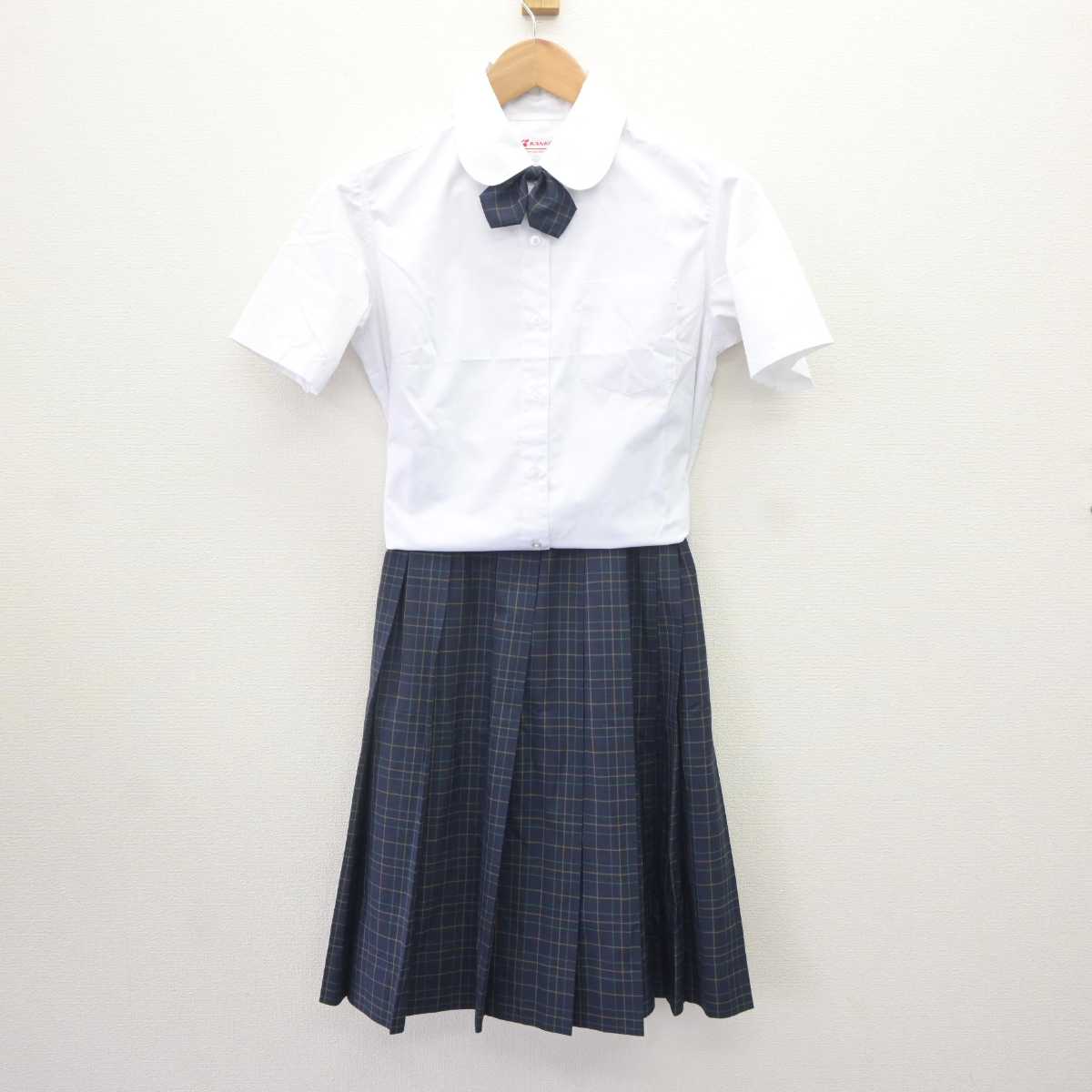 【中古】東京都 桜丘中学校 女子制服 4点 (シャツ・スカート) sf064807