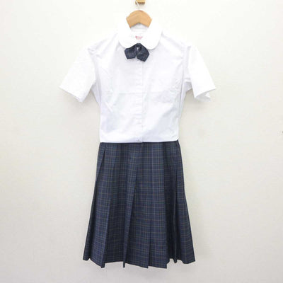 【中古】東京都 桜丘中学校 女子制服 4点 (シャツ・スカート) sf064807