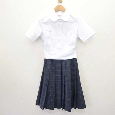 【中古】東京都 桜丘中学校 女子制服 2点 (シャツ・スカート) sf064808