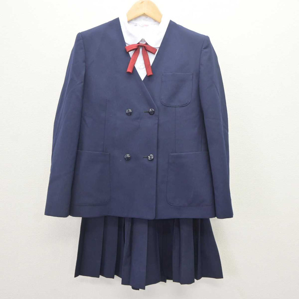 【中古】神奈川県 相模原市立大沢中学校 女子制服 4点 (ブレザー・シャツ・スカート) sf064815