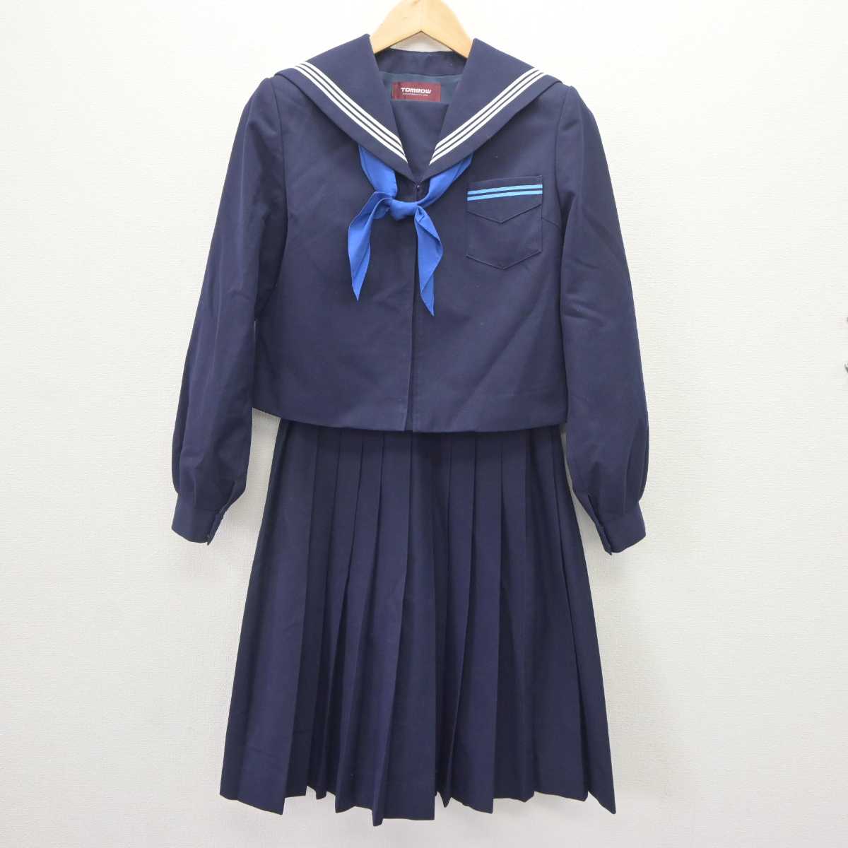 【中古】北海道 永山南中学校 女子制服 3点 (セーラー服・スカート) sf064822