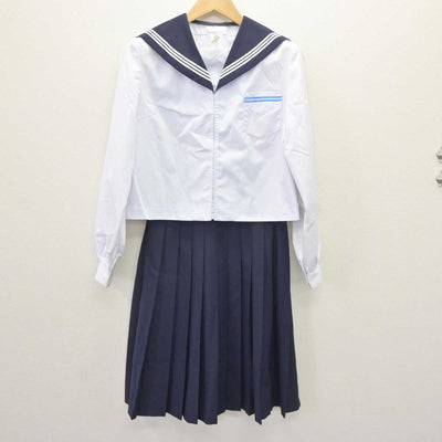 【中古】北海道 永山南中学校 女子制服 3点 (セーラー服・スカート) sf064823