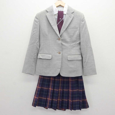 【中古】京都府 京都橘高等学校 女子制服 5点 (ブレザー・ベスト・シャツ・スカート) sf064841