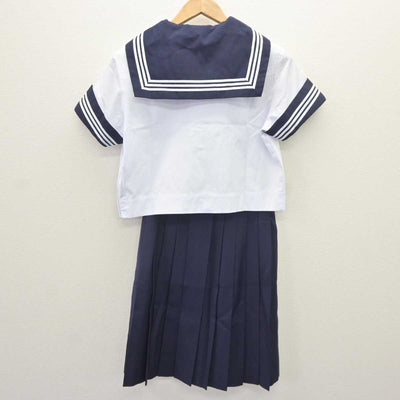 【中古】神奈川県 神奈川学園中学校 女子制服 4点 (セーラー服・スカート) sf064862