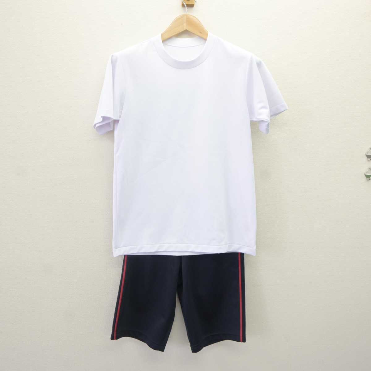 【中古】大阪府 楠根中学校 女子制服 2点 (体操服 上・体操服 下) sf064870