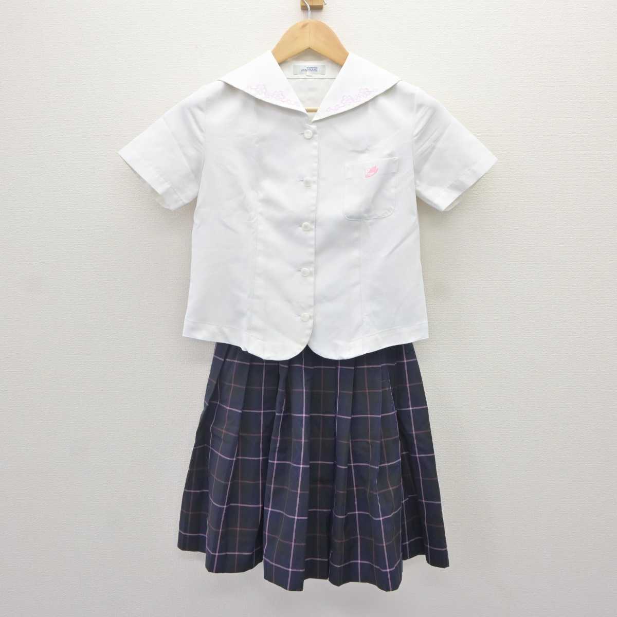 【中古】鹿児島県 龍桜高等学校/旧制服 女子制服 3点 (ブラウス・ブラウス・スカート) sf064880