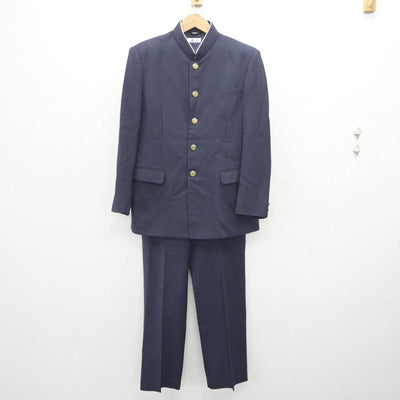 【中古】青森県 弘前学院聖愛高等学校 男子制服 2点 (学ラン・ズボン) sf064889