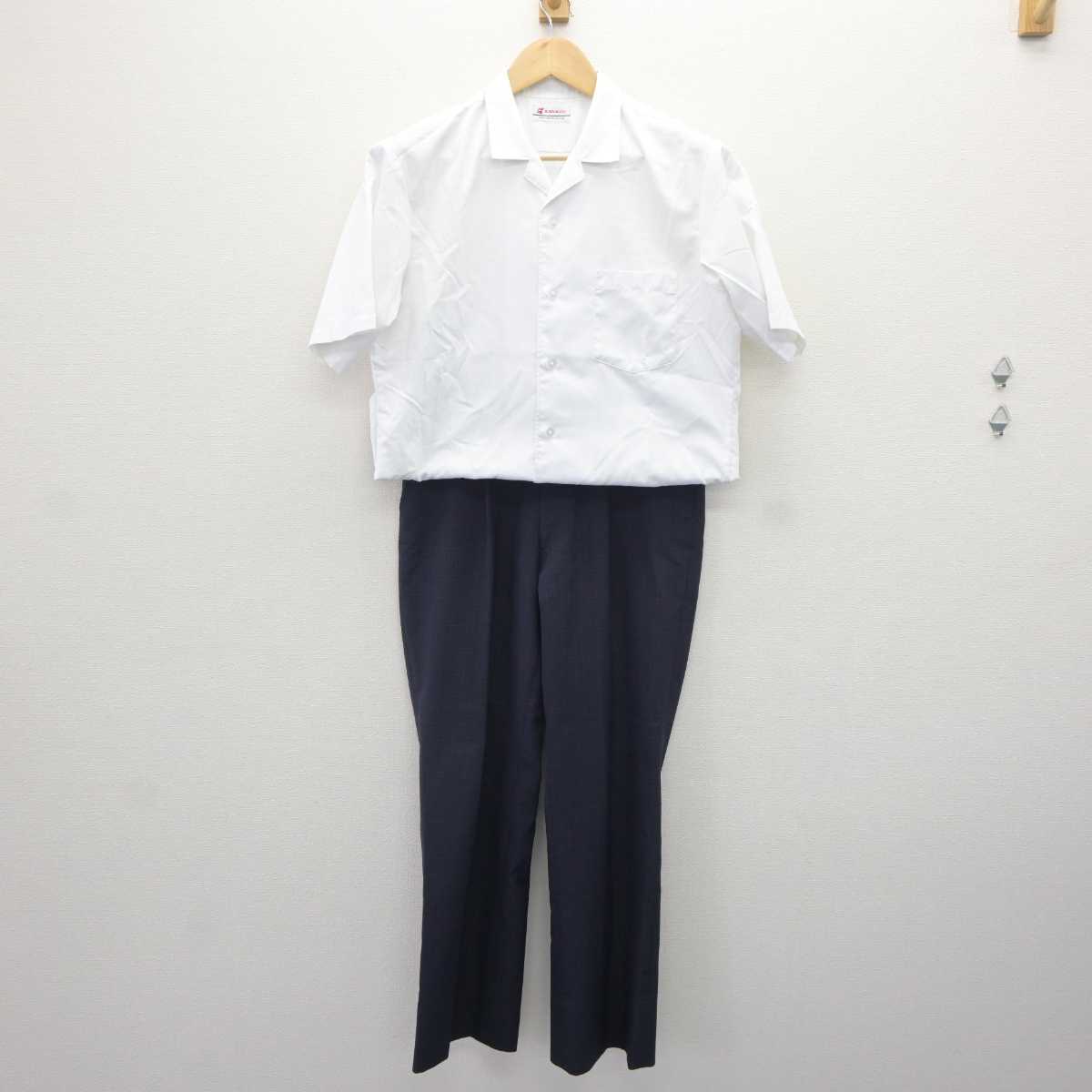 【中古】福岡県 三井高等学校 男子制服 2点 (シャツ・ズボン) sf064895