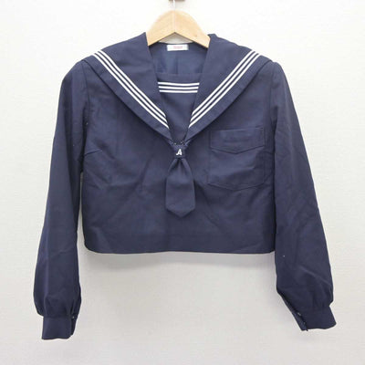 【中古】福岡県 朝倉市立甘木中学校 女子制服 3点 (セーラー服・ジャンパースカート) sf064899