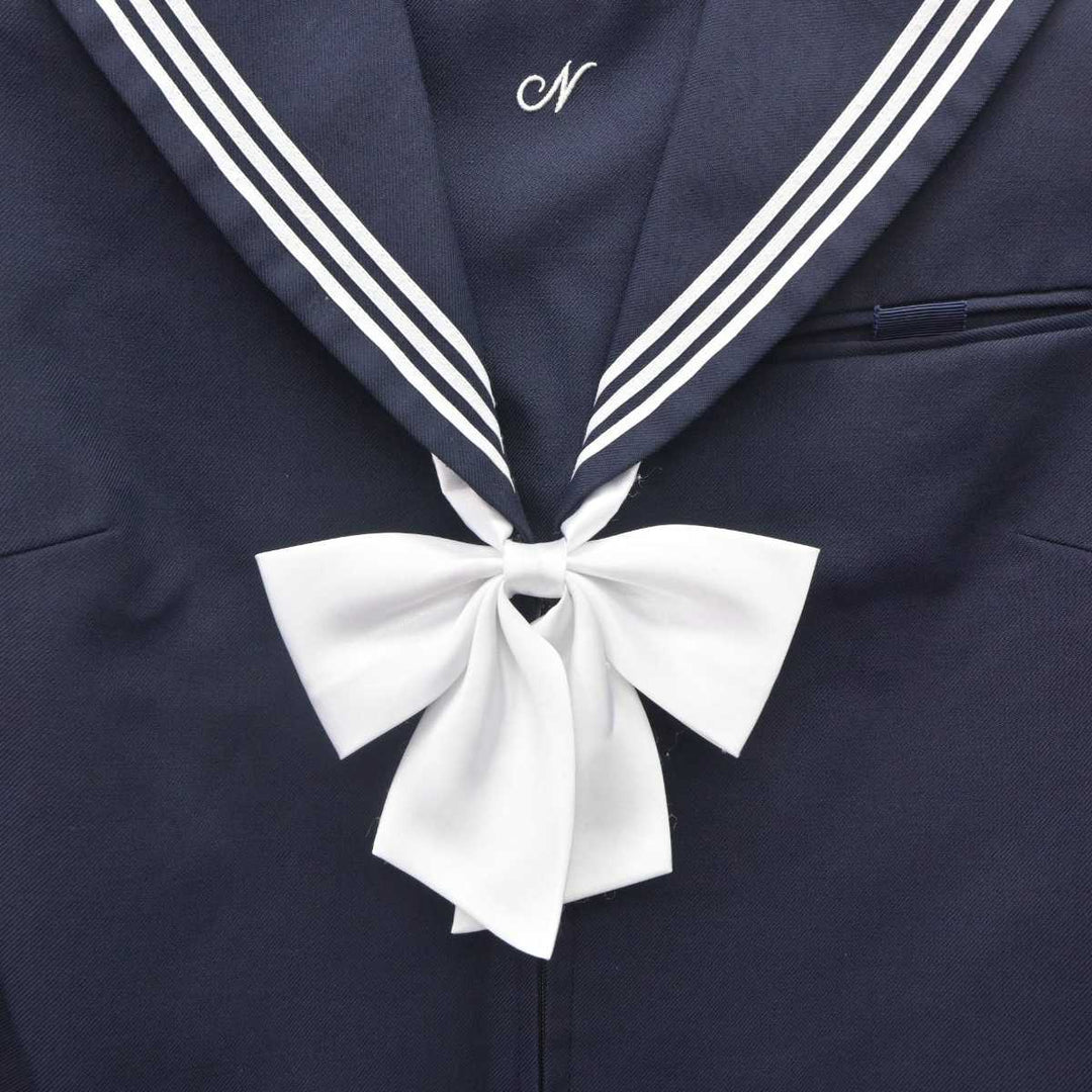 中古】石川県 長田中学校 女子制服 3点 (セーラー服・スカート) sf064906 | 中古制服通販パレイド