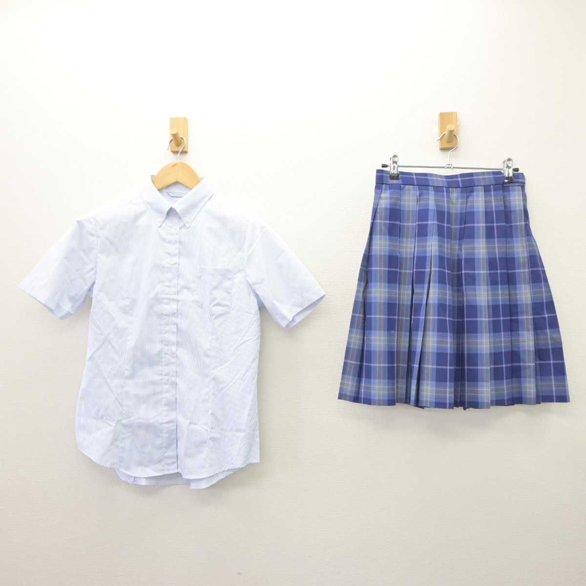 【中古】東京都 品川エトワール女子高等学校 女子制服 2点 (シャツ・スカート) sf064913