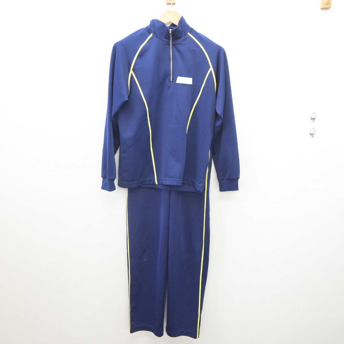 【中古】福岡県 筑邦西中学校 女子制服 2点 (ジャージ 上・ジャージ 下) sf064922