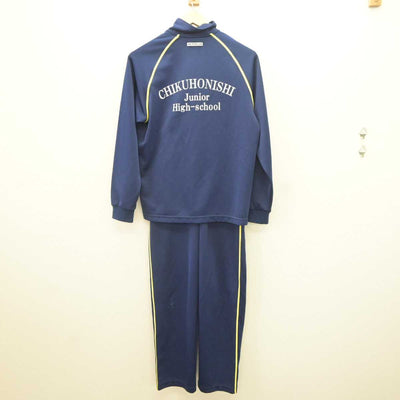 【中古】福岡県 筑邦西中学校 女子制服 2点 (ジャージ 上・ジャージ 下) sf064922