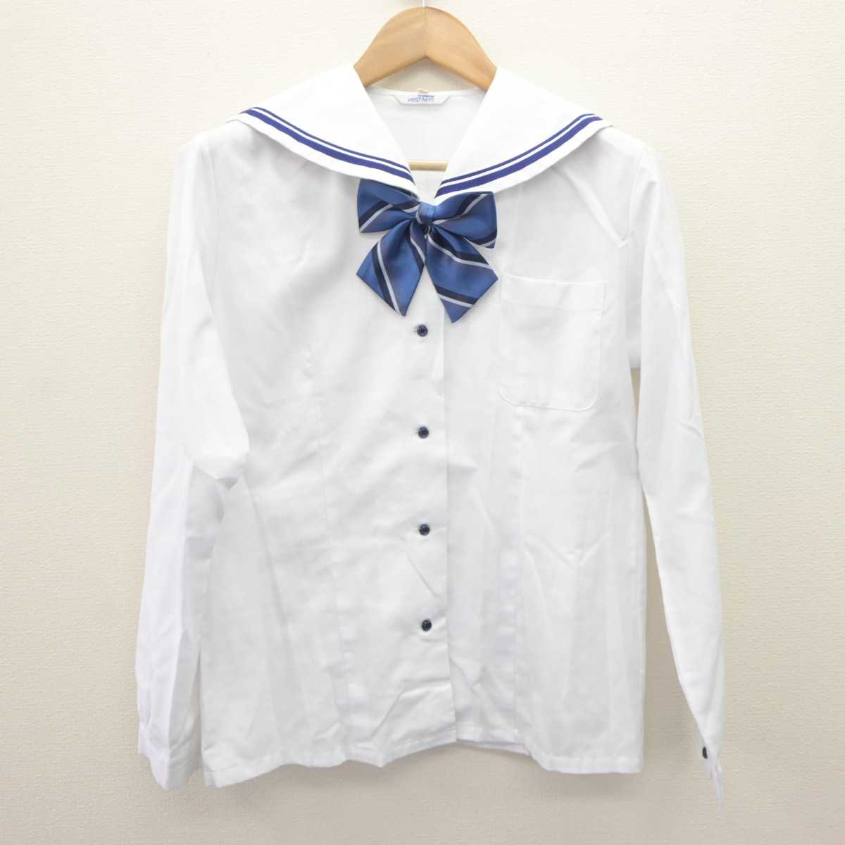 【中古】新潟県 三条市立大崎学園 女子制服 4点 (ブレザー・ブラウス・スカート) sf064951