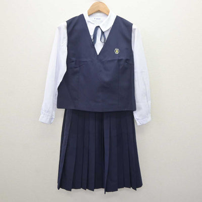 【中古】埼玉県 北本市立東中学校 女子制服 5点 (ブレザー・ベスト・シャツ・スカート) sf064952