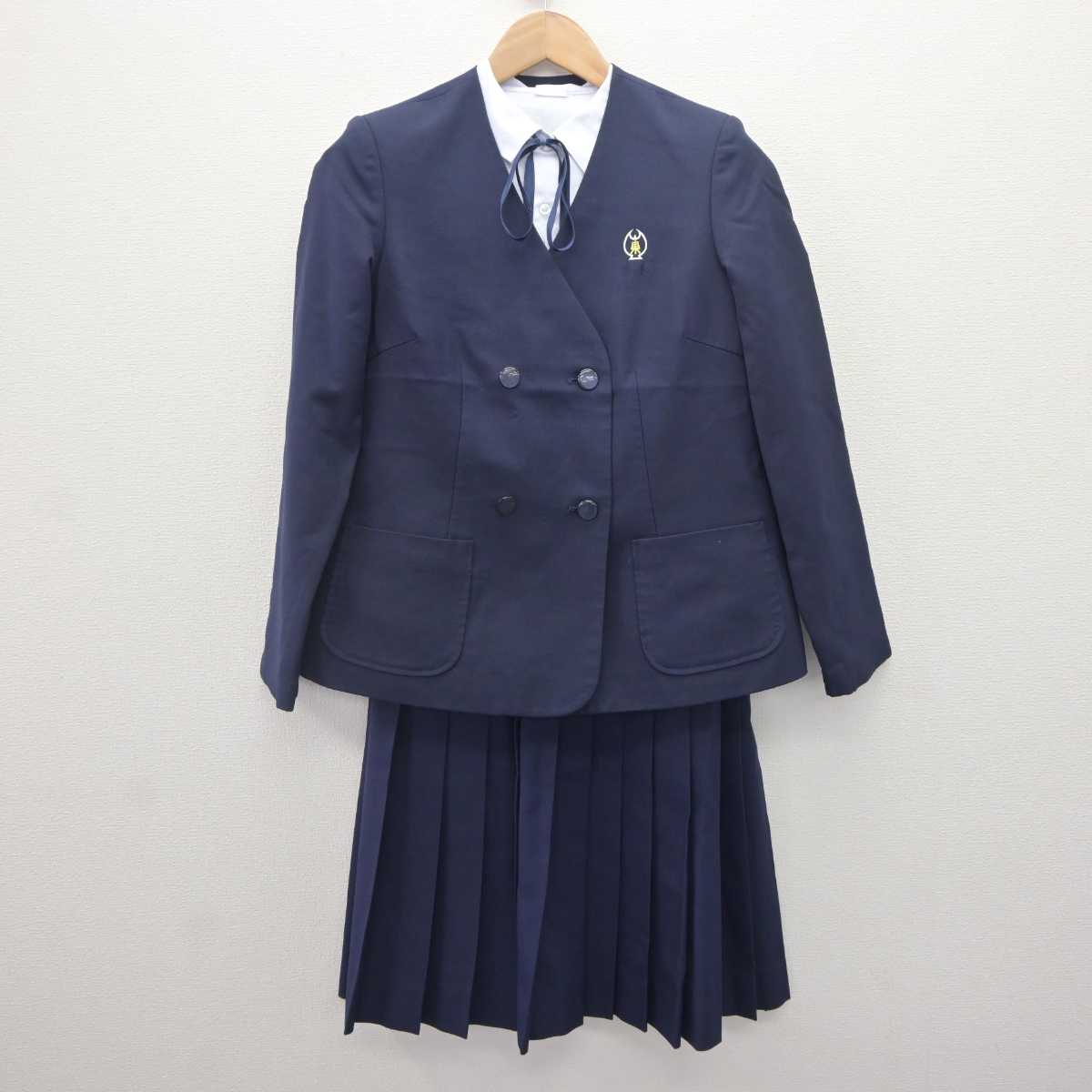 【中古】埼玉県 北本市立東中学校 女子制服 5点 (ブレザー・ベスト・シャツ・スカート) sf064953