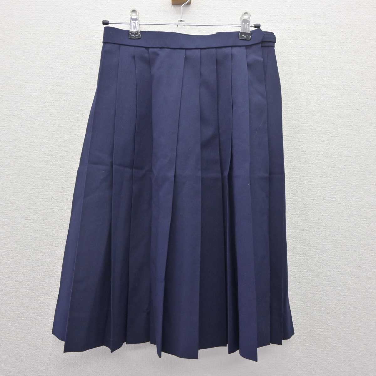 【中古】埼玉県 北本市立東中学校 女子制服 4点 (ベスト・シャツ・スカート) sf064955