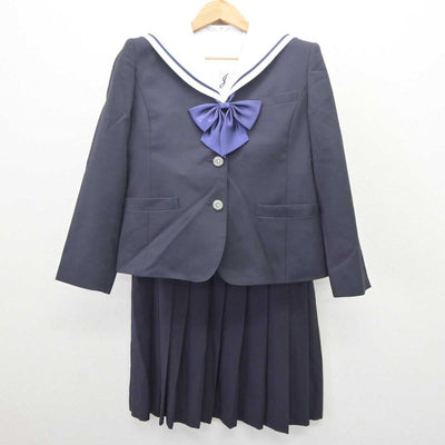 【中古】福岡県 福岡工業大学附属城東高等学校 女子制服 5点 (ブレザー・ニット・セーラー服・ジャンパースカート) sf064970