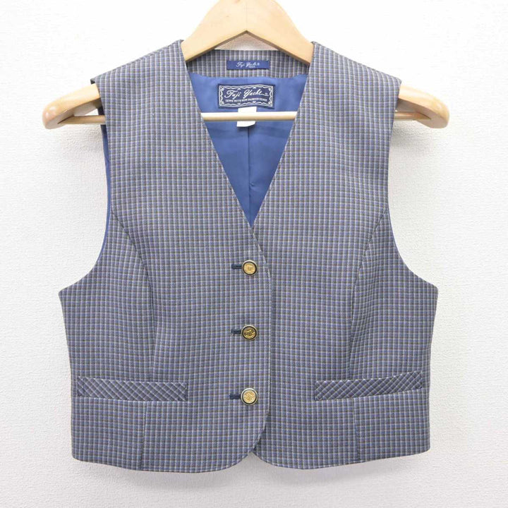 中古】群馬県 前橋工業高等学校 女子制服 2点 (ベスト・スカート 中古】群馬県 前橋工業高等学校 女子制服 2点 (ベスト・スカート