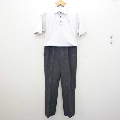 【中古】愛知県 山本学園情報文化専門学校 男子制服 2点 (シャツ・ズボン) sf064987