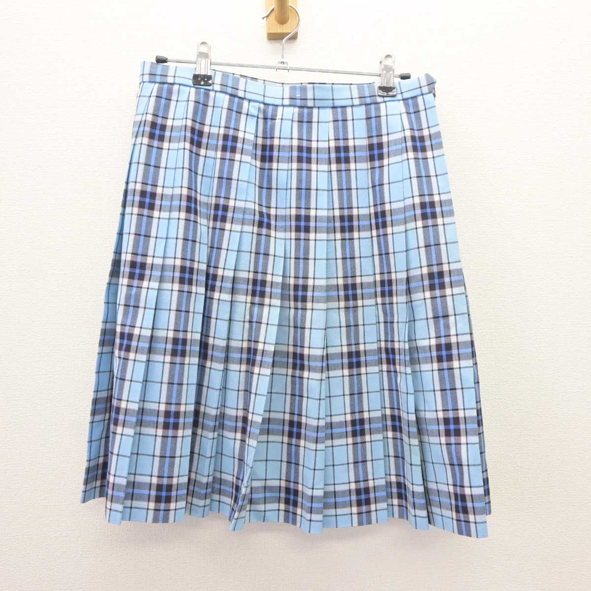 【中古】 クラーク記念国際高等学校 女子制服 3点 (ニットベスト・シャツ・スカート) sf064992