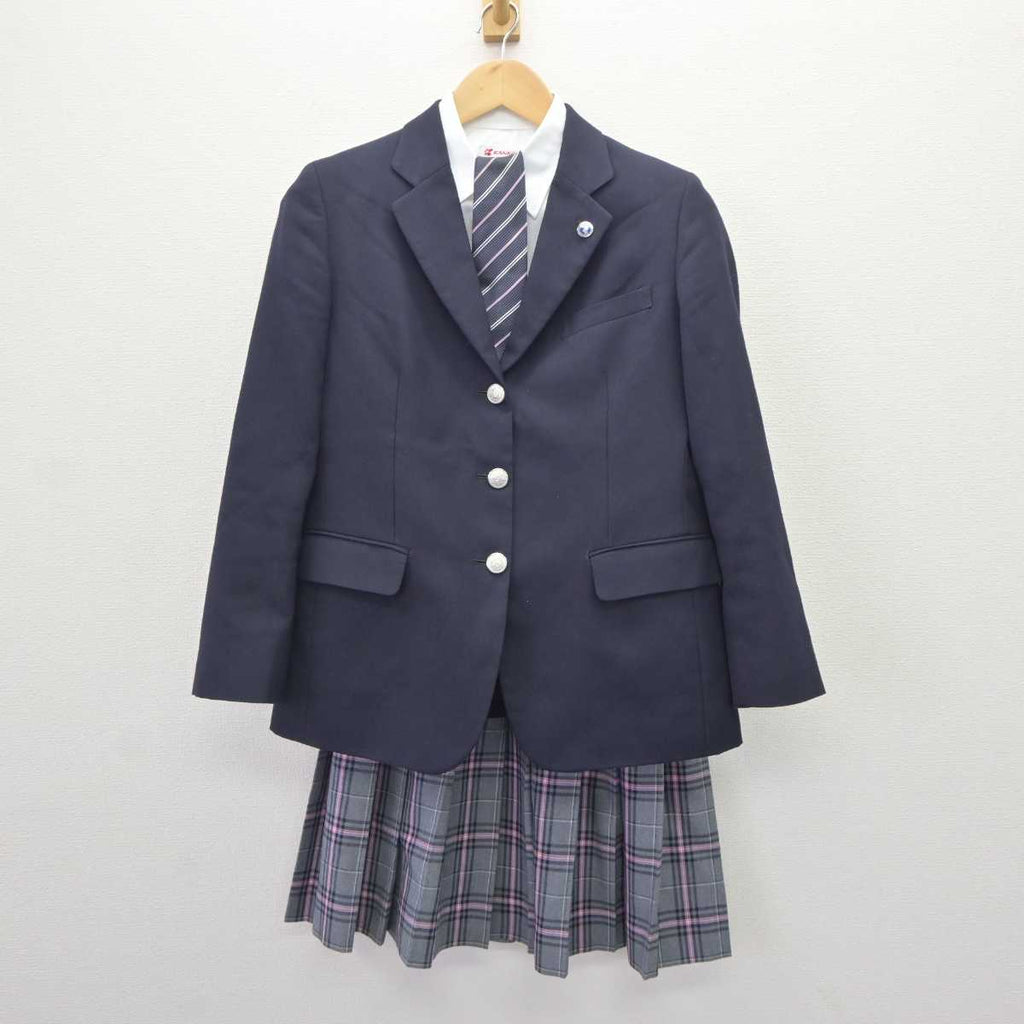 【中古】 クラーク記念国際高等学校 女子制服 4点 (ブレザー・シャツ・スカート) sf064994 | 中古制服通販パレイド