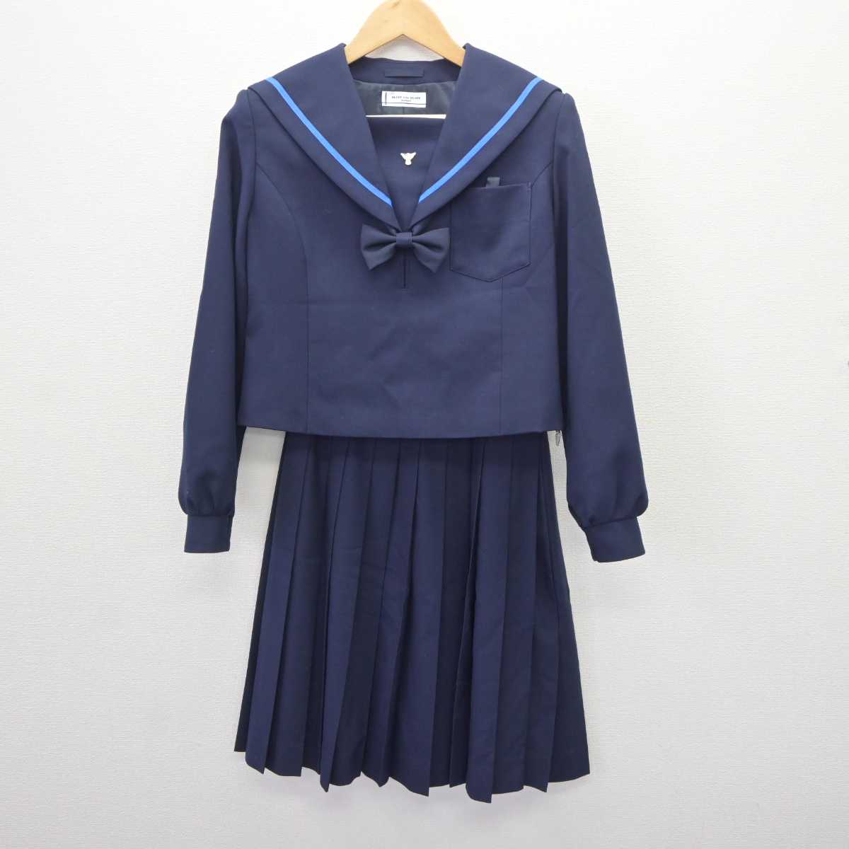 【中古】愛知県 本郷中学校 女子制服 4点 (セーラー服・スカート) sf065010