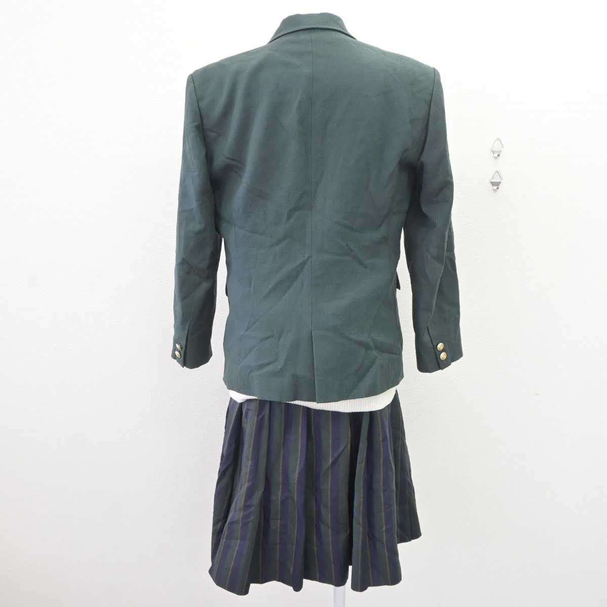 【中古】大阪府 大阪国際大和田高等学校/旧制服 女子制服 3点 (ブレザー・ニット・スカート) sf065020