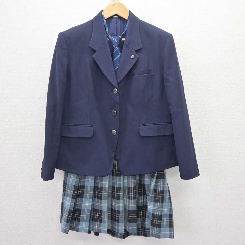 【中古】新潟県 新潟青陵高等学校 女子制服 3点 (ブレザー・スカート) sf065023