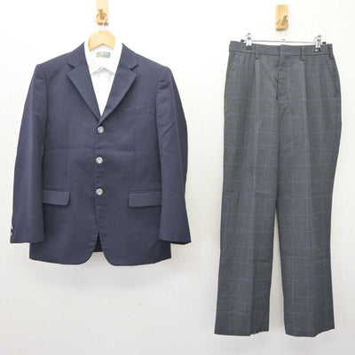 【中古】鳥取県 米子工業高等学校 男子制服 3点 (ブレザー・シャツ・ズボン) sf065031