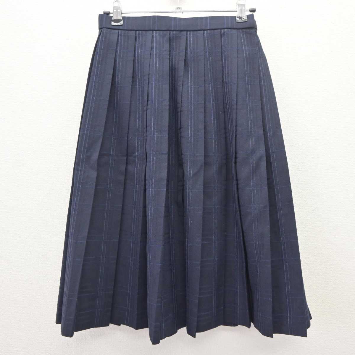 【中古】千葉県 千葉女子高等学校 女子制服 6点 (ブレザー・ニット・シャツ・スカート) sf065035