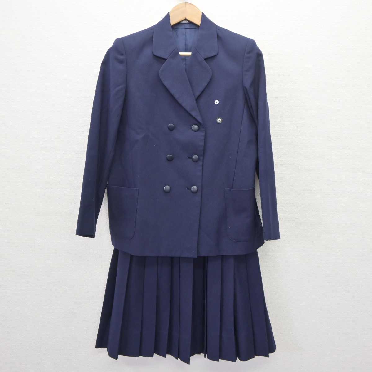 【中古】兵庫県 伊丹市立西中学校 女子制服 2点 (ブレザー・スカート) sf065038