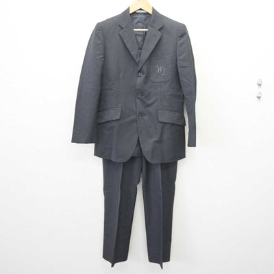 【中古】兵庫県 伊丹西高等学校 男子制服 3点 (ブレザー・ニット・ズボン) sf065046