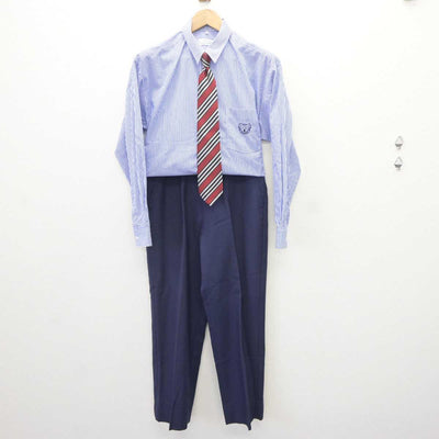 【中古】愛知県 豊橋中央高等学校 男子制服 4点 (ブレザー・シャツ・ズボン) sf065058