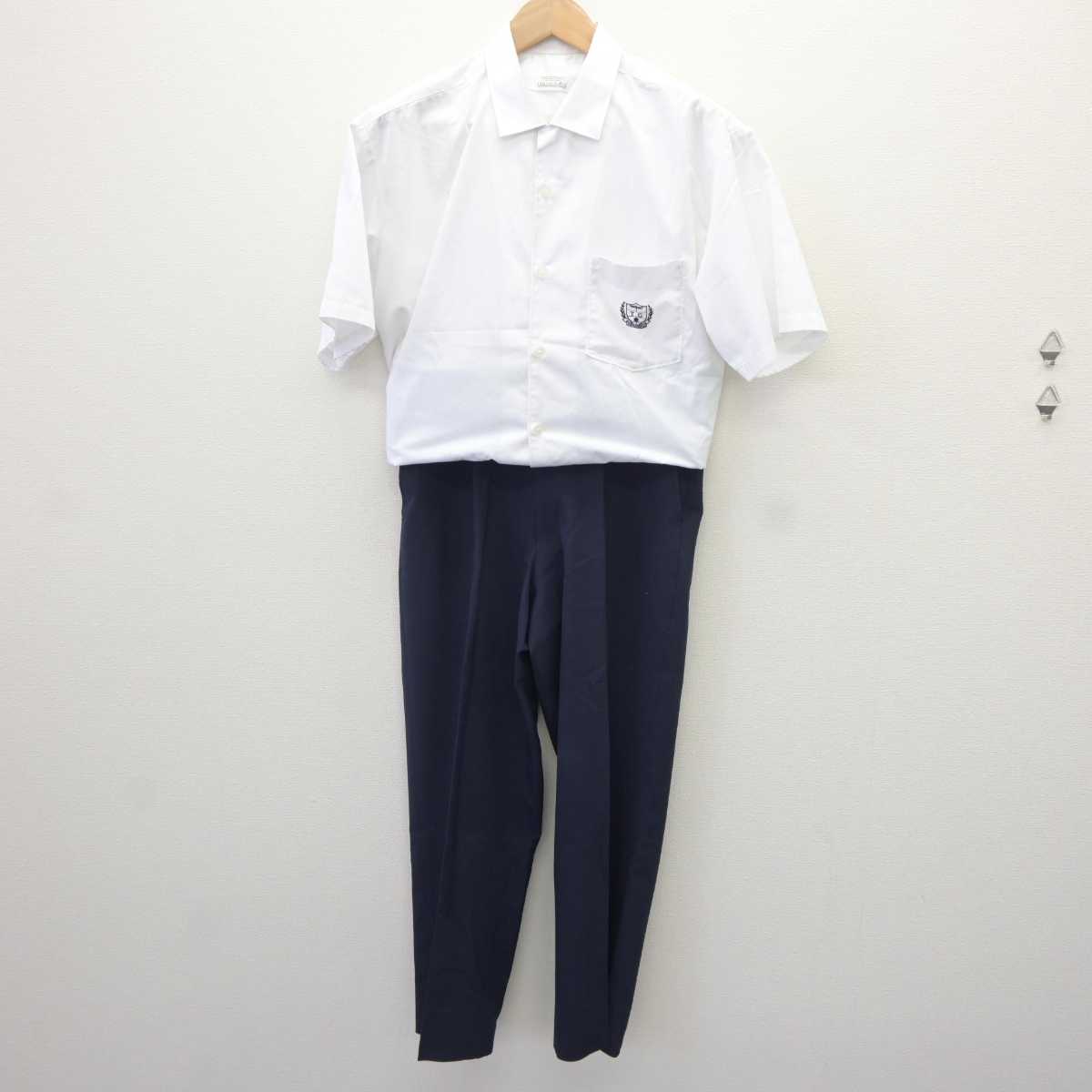 【中古】愛知県 豊橋中央高等学校 男子制服 2点 (シャツ・ズボン) sf065059