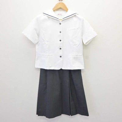 【中古】大分県 明豊高等学校 女子制服 3点 (セーラー服・セーラー服・スカート) sf065062