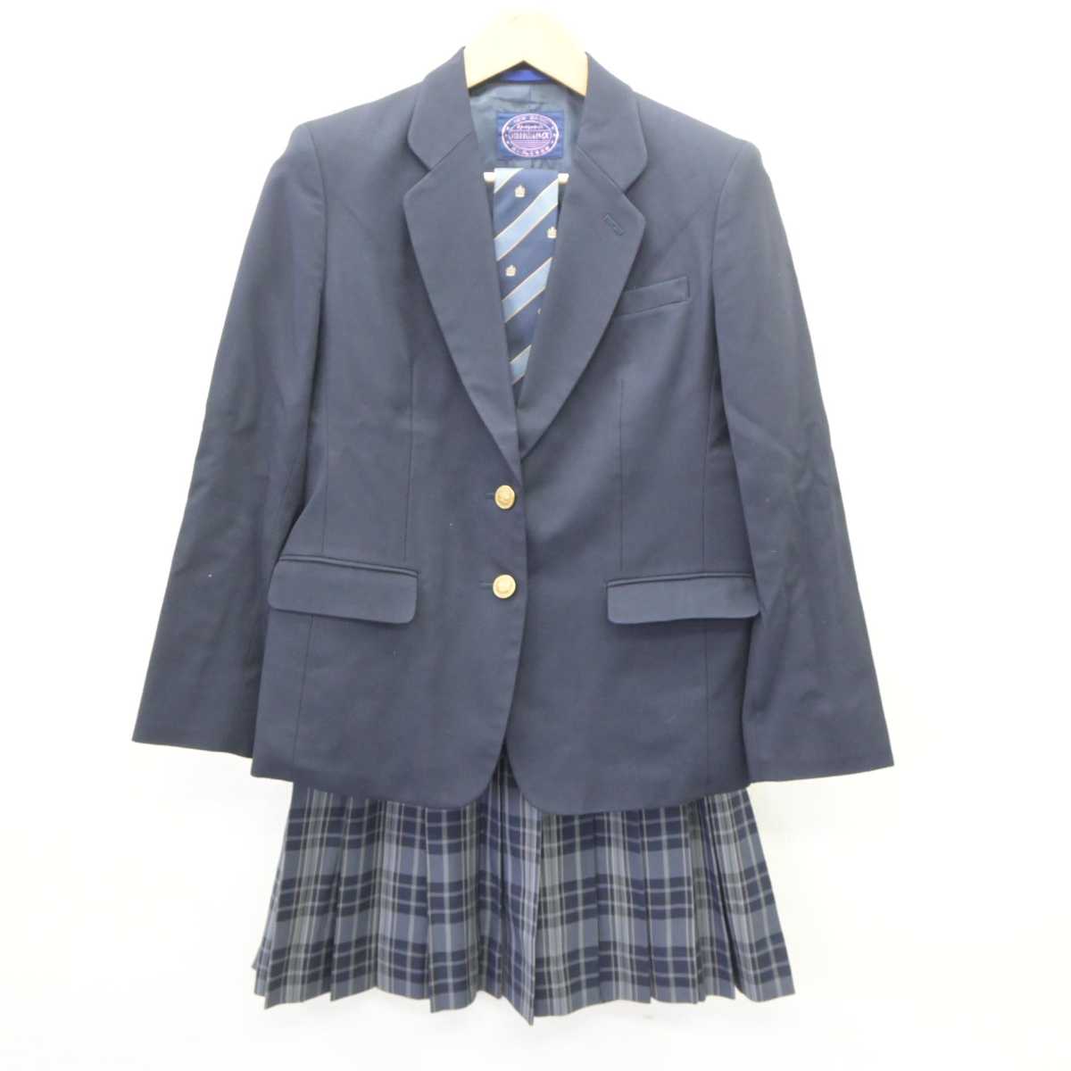 【中古】神奈川県 横浜市立みなと総合高等学校 女子制服 4点 (ブレザー・スカート) sf065066