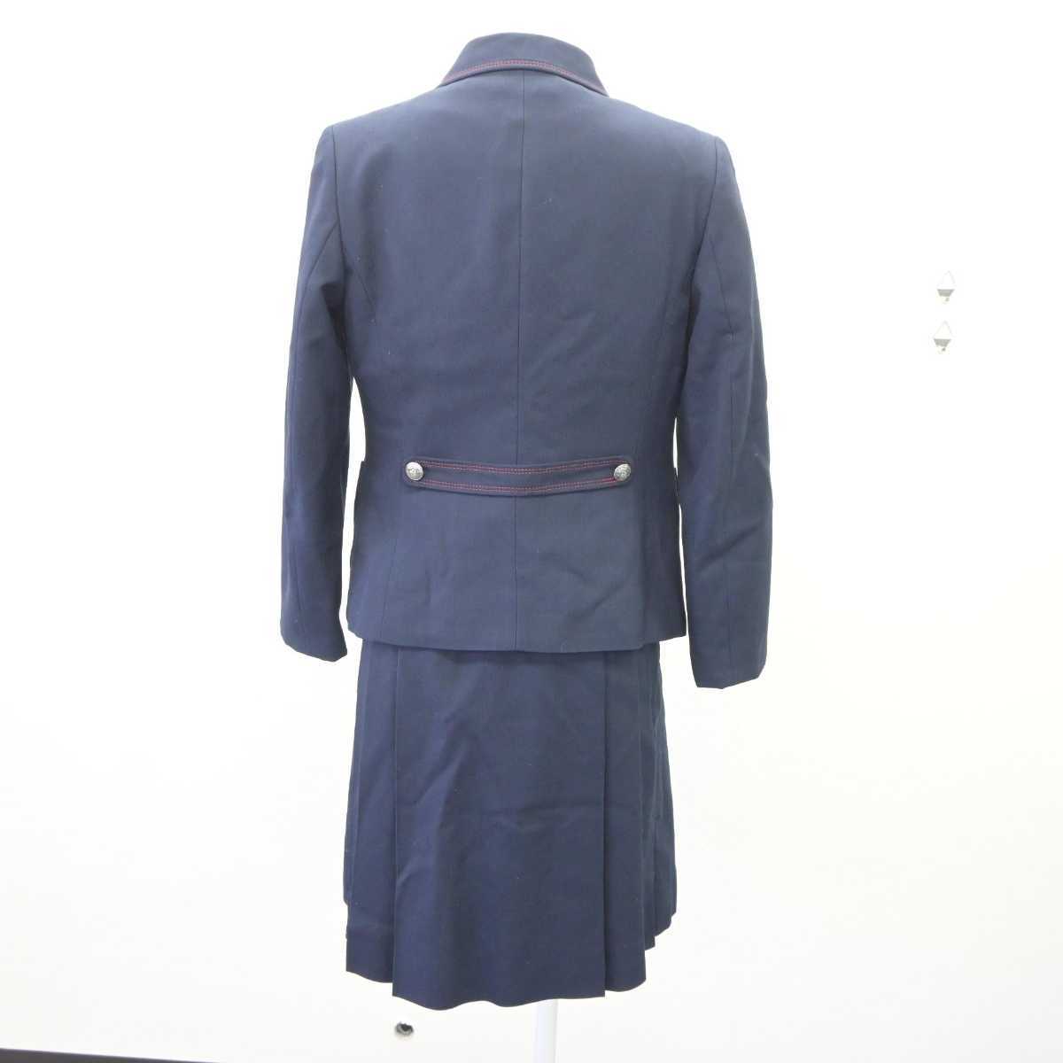 【中古】広島県 広島女学院中学校 女子制服 4点 (ブレザー・ニット・ジャンパースカート) sf065068