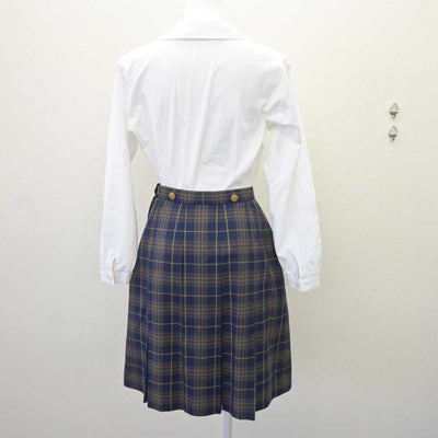 【中古】福岡県 福岡女子高等学校 女子制服 3点 (ブレザー・シャツ・スカート) sf065072