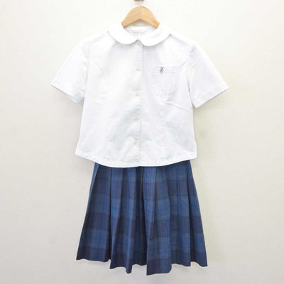 【中古】福岡県 福岡女子高等学校 女子制服 3点 (シャツ・スカート) sf065073