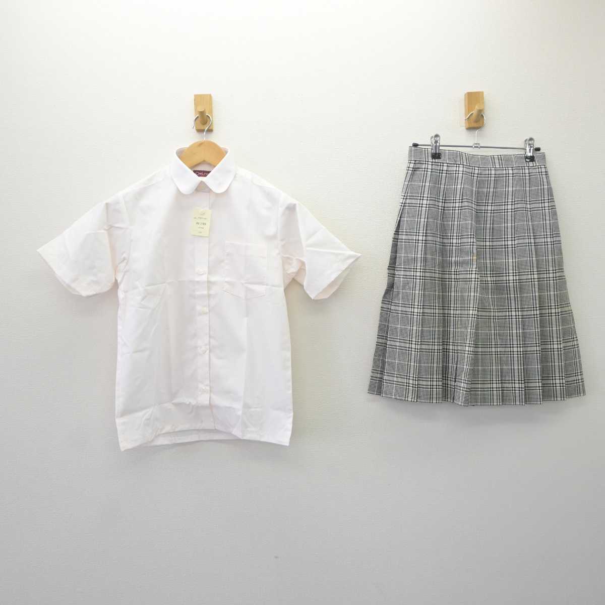 【中古】東京都 総合工科高等学校 女子制服 2点 (シャツ・スカート) sf065099