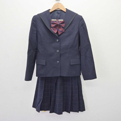 【中古】東京都 総合工科高等学校 女子制服 3点 (ブレザー・スカート) sf065100