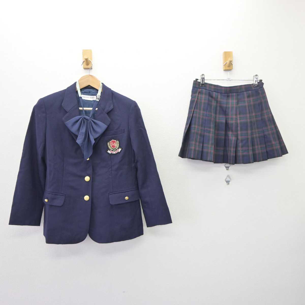 【中古】愛知県 安城学園高等学校 女子制服 4点 (ブレザー・スカート) sf065102